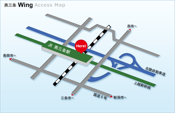 燕三条Wing Access Map
